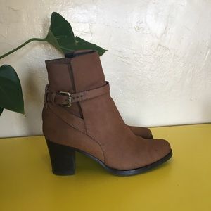 Lk Bennett brown booties